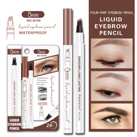 Crayon à sourcils 3 couleurs, maquillage naturel, lisse, longue tenue, imperméable, tête à 4 pointes