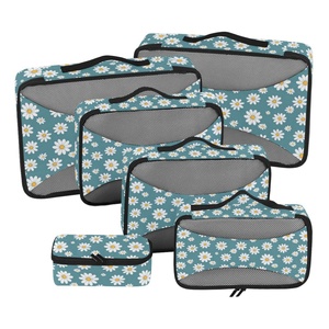 Lot de 6 sacs de rangement de voyage personnalisables avec logo, organisateurs de compression pour valise, cubes de rangement pour bagages de voyage - Product Image 1