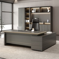 Bureau de direction extensible en panneaux de bois écologiques, design moderne et simple, facile à assembler, pour usage commercial et domestique, fabriqué en Chine, modèle 2025