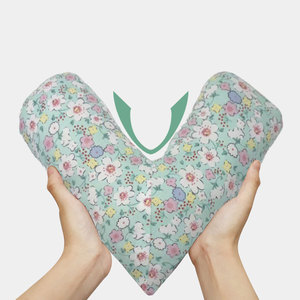 Coussin en forme de cœur pour les aisselles, motif floral, en polyester et coton, pour soins postopératoires - Product Image 4