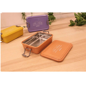 Food Grade Quality metal lunchbox Custom Meal box stainless steel lunch box