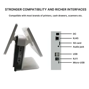 Sistema POS tudo em um para Supermercado, caixa registradora barata para Android Windows, ponto de venda, sistema POS de exibição