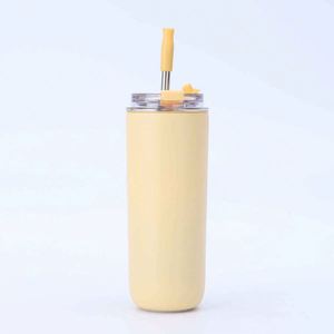 Stainless Steel Tumbler With Straw <b>Double</b> <b>Wall</b> Vacuum Insulated Travel Mug Minimalist Design Multiple Colors Available - Product Image 6