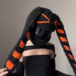 2026 housses de <span class=keywords><strong>casque</strong></span> de <span class=keywords><strong>moto</strong></span> <span class=keywords><strong>d</strong></span>écorations <span class=keywords><strong>d</strong></span>'<span class=keywords><strong>oreille</strong></span> de lapin adaptées aux voyages en plein air style en peluche - Product Image 4