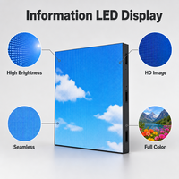 Écran LED couleur P3 intérieur haute luminosité pour affichage d'informations dans les aéroports et gares ferroviaires