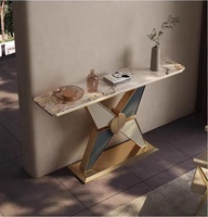 Table console pliable en métal moderne, mobilier de luxe léger pour la maison, le salon, l'entrée, l'appartement, l'hôtel, l'atelier, l'hôpital