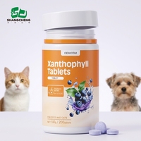 Complément Alimentaire pour les Yeux en Gros : Antioxydant Lutéine, Extrait de Myrtille, Vitamines, 200 Comprimés Saveur Bœuf pour la Santé Visuelle