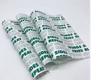 Feuilles de papier imprimées pour hamburgers, qualité alimentaire, résistantes à la graisse, 2026, papier d'emballage pour sandwichs - Product Image 4