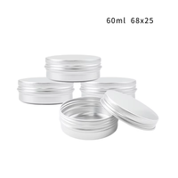 Boîtes à bougies en aluminium argenté 5g 10g 15g 20g 30g 50g 60g 80g 100g 120g 150g 180g 250g 200g Pots cosmétiques en aluminium