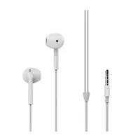 Fones de ouvido com fio 3.5mm, fones auriculares com fio, cancelamento de ruído, grave profundo, para iphone e android