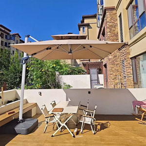 La mejor venta de sombrillas impermeables de alta calidad para exteriores, sombrillas para jardín, <span class=keywords><strong>patio</strong></span>, con luz Led Solar - Product Image 3