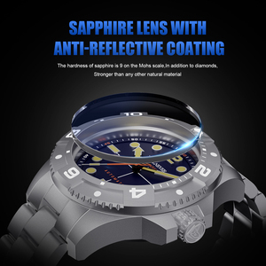 <span class=keywords><strong>Reloj</strong></span> LIGE FN1802 de Buceo con Cristal de Zafiro para Hombre, Deportivo, Automático, Mecánico, 500M, Cronógrafo, Acero Inoxidable + <span class=keywords><strong>Caja</strong></span> de Regalo - Product Image 4