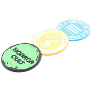Wholesale Cheap 2D 3D Custom Personalized logo Round Rubber Soft PVC Silicone Cup Coaster for Drink