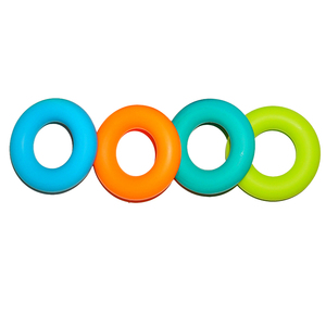 Ejercicio de entrenamiento de dedos Donut de <span class=keywords><strong>goma</strong></span> Fuerza de agarre portátil Anillo fortalecedor de silicona Agarre de mano - Product Image 2