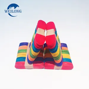 Food Grade Colored Wooden Ice Cream Stick Craft Of Lolly In Customized Packet