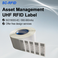 Etiqueta RFID UHF de 860-960 MHz, 21*73 mm, en Existencia de Fábrica, para Seguimiento Logístico, Lectura de Largo Alcance Rentable, 6C para Comercio Minorista