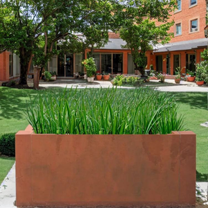 Pots et jardinières écologiques en acier Corten résistants aux intempéries pour l'intérieur et l'extérieur, jardinières pour la maison et le jardin - Product Image 4