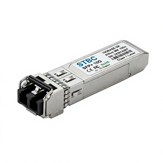 10GBASE-SR 10G SFP+ Optical Transceiver Dual Fiber LC Duplex Fiber Module for Network Transmission