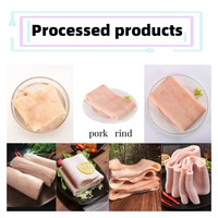 Pengiris kulit babi otomatis, mesin pengiris kulit sapi babi domba, penghilang lemak, pengupas daging, mesin kulit babi