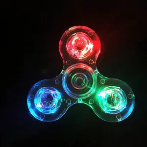 Fidget Spinner Lumineux à LED, Jouet Anti-Stress Durable pour Enfants, en Plastique, Brille dans le Noir - Product Image 2