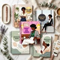 Organiseur-planificateur journalier A5 personnalisé avec reliure spirale Zm, 100 feuilles de papier offset, couverture en papier, édition cadeau