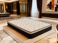 Matelas Orthopédique de Luxe Euro Top 12 Pouces Design Moderne à Ressorts Ensachés 5/7 Zones pour Maison, Hôpital, Massage, Hôtel, Villa – Garantie 10 Ans