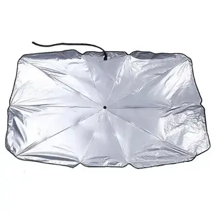 2026 <b>Car</b> Front Windshield <b>Sunshade</b> Umbrella Manual Metal Frame Plastic Handle Business Gifts - Product Image 1
