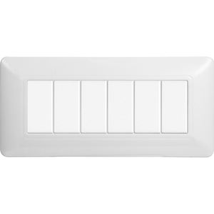 Interrupteur mural Gloca 6 gangues en plastique blanc, lot de 2, durable, pour usage intérieur - Product Image 4