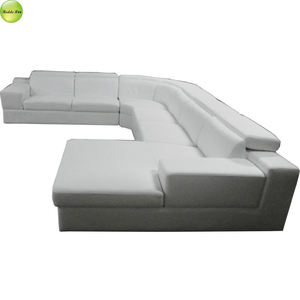 Appui-tête réglable nouveau design de luxe canapé en forme de U en cuir rembourré avec cadre en bois utilisation dans le <span class=keywords><strong>salon</strong></span> - Product Image 5