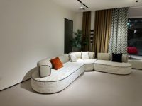 Conjunto de Sofás Seccionales Modernos para Varias Personas, Modelo F38, para Uso Comercial en Hoteles, Apartamentos y Villas