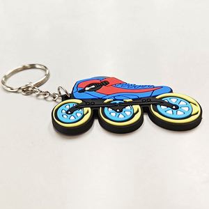 Custom 2D/3D <b>Anime</b> Soft Pvc <b>Keychain</b> Make Rubber Sport Key Chain Your Logo Keyring with Chain - Product Image 5