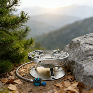 Réchaud à <span class=keywords><strong>gaz</strong></span> professionnel léger en acier inoxydable pour le <span class=keywords><strong>camping</strong></span>, coupe-vent, mini-réchaud à <span class=keywords><strong>gaz</strong></span> haute puissance, adapté à toutes les saisons - Product Image 5