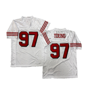 <span class=keywords><strong>เสื้อ</strong></span>รักบี้สไตล์วินเทจสำหรับผู้ชาย แบบเย็บติดกัน ทอม ราธแมน แพทริค วิลลิส เจอร์รี ไรซ์ เทอร์เรลล์ โอเว่นส์ จอห์น เทย์เลอร์ ดไวท์ต คลาร์ก ไซส์ S - 3XL - Product Image 4