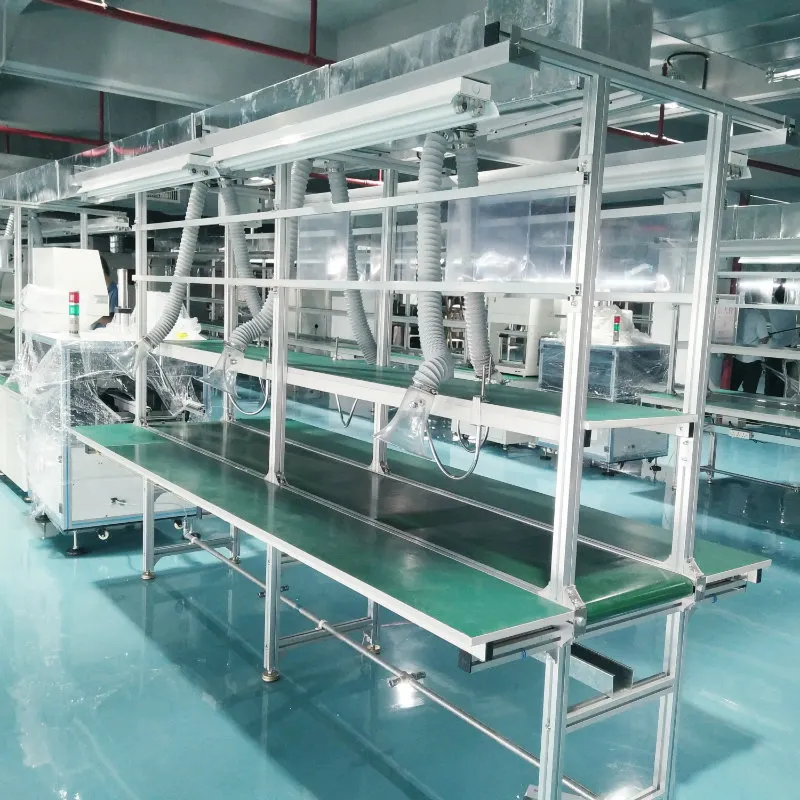자동적인 Led 가벼운 벨트 콘conveyor 일관 작업 생산 라인