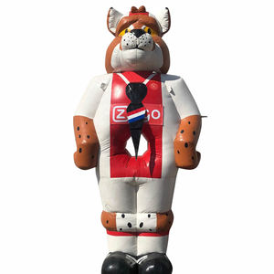 Mascotte géante gonflable imprimée en forme de léopard, en bâche PVC, personnage animalier gonflable pour la promotion d'événements sportifs de clubs de football - Product Image 1