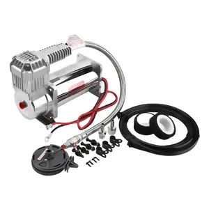 Compressor de ar 12v X380-chrome, compressor para carro e jeep duty 100% 200psi para passeio de ar compressor de suspensão ao ar