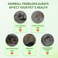 Pâte de traitement anti-boules de poils pour chats, complément nutritionnel pour la santé des animaux de compagnie, pour réduire et éliminer les boules de poils, flacons de 30 g