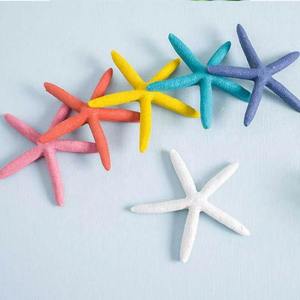 Beach Tema Resina Bianca Sea Stars Ornamenti Stelle Marine Wedding Decor per le Vendite - Product Image 6