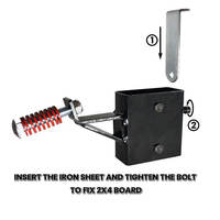 Support de cible de tir à l'arc en acier AR500, système de fixation DIY 2x4 pour la pratique du tir en extérieur