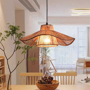 Fuji Wabi Sabi Chandelier Led <b>Light</b> Source Chocolate Color Indoor Use For Home <b>Dining</b> Room Living Room Zen Style Pendant Lamp - Product Image 2