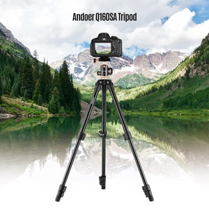Andoer-trípode portátil Q160SA para cámara de viaje, altura ajustable, soporte completo para <span class=keywords><strong>DSLR</strong></span> - Product Image 4