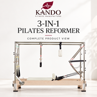 Machine de Pilates 3 en 1 pour l'entraînement en studio, équipement multifonctionnel, marque privée OEM et projets de studio personnalisés
