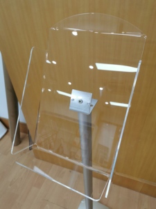 8.5x11 nhôm cực và cơ sở Bạc Brochure chủ <span class=keywords><strong>Acrylic</strong></span> Hộp Danh mục đứng - Product Image 5