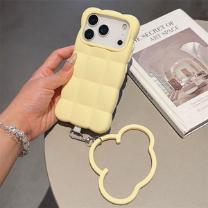 Coque Arrière Souple en TPU Antichoc avec Coussin d'Air et Breloque Nuage 3D Mignon pour iPhone 18 17 16 15 14 13 Pro Max - Product Image 3