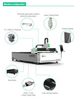 Machine de découpe laser à fibre en acier au carbone 6kw Machine de découpe laser à fibre CNC pour acier au carbone acier inoxydable aluminium