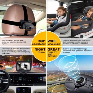 Thiết kế mới cho xem bé giám sát thời gian thực giám sát 4.3 inch Xe bé màn hình và Camera Kit - Product Image 4