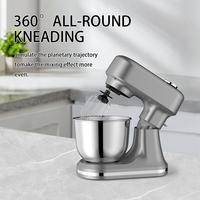 Batteur sur socle Cheftronic Profession 5L 1500W 12 vitesses Machine à gâteaux Mélangeur à pâte planétaire Appareils électroménagers de cuisine de petite taille