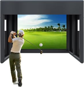 Taşınabilir şişme Golf simülatörü-büyük boy 10x13x10 FT kapalı/açık Golf uygulama salıncak çadır projeksiyon ekranı ile - Product Image 1