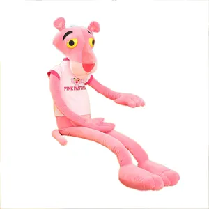 Pink Panther Plush Toy Wholesale Network Red Guards Dalang Leopard Doll Grab Machine Washable Plush Toy