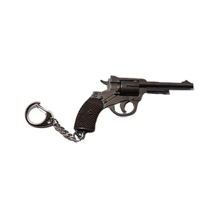Tùy Chỉnh 2021 Bán Hot Dễ Thương Mini Phiên Bản Revolver Và Còng Tay Keyring Kẽm Hợp Kim Kim Loại Mặt Dây Chuyền <span class=keywords><strong>Key</strong></span> Ring <span class=keywords><strong>Keychain</strong></span> - Product Image 1